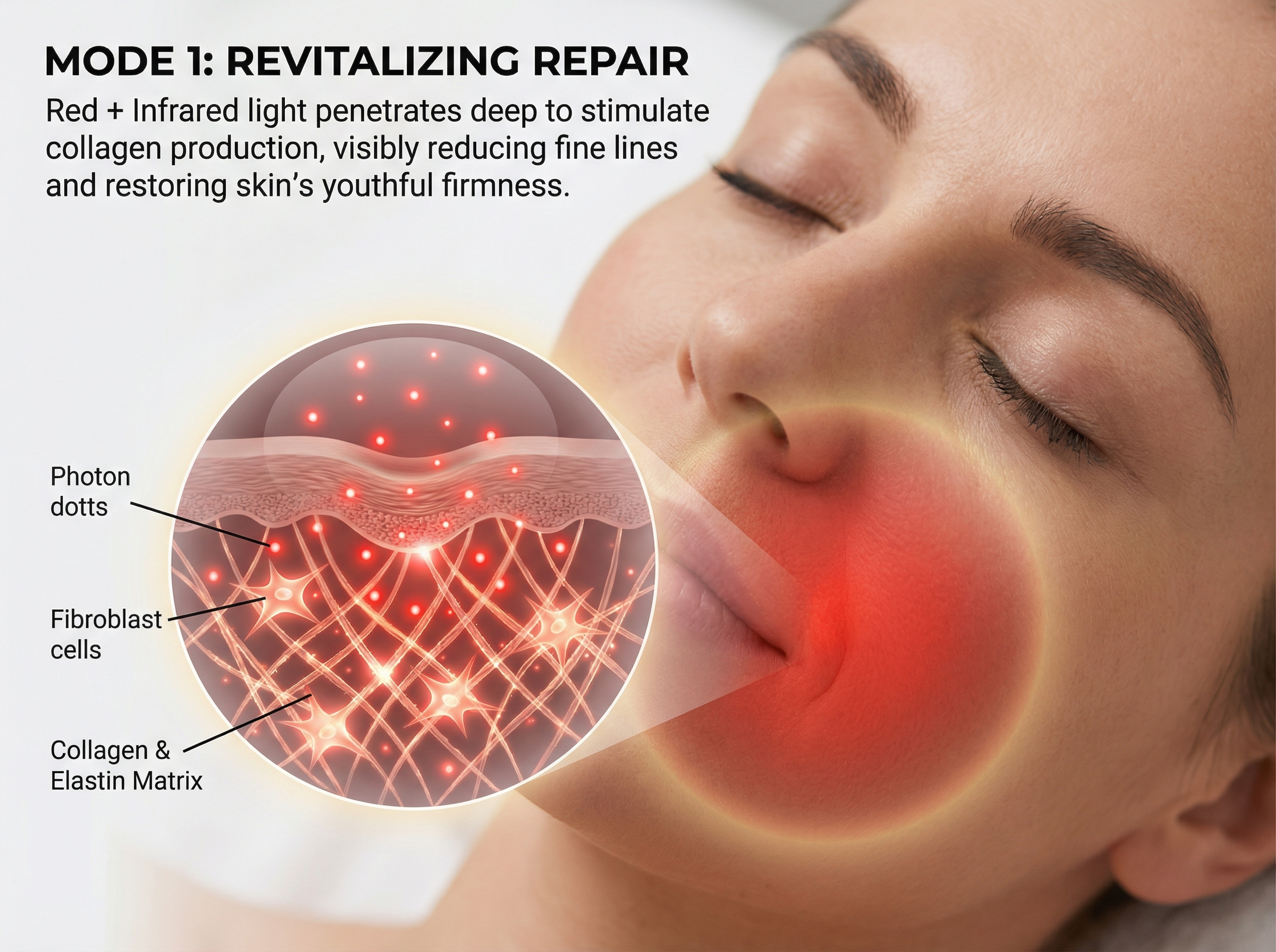 JVV LED Face Mask Light Therapy – 272 LED Beads 4-Wavelength Red Blue Amber Infrared, 3 Modes Wireless Silicone Facial Mask for Anti-Aging Acne Brightening Skin Care
