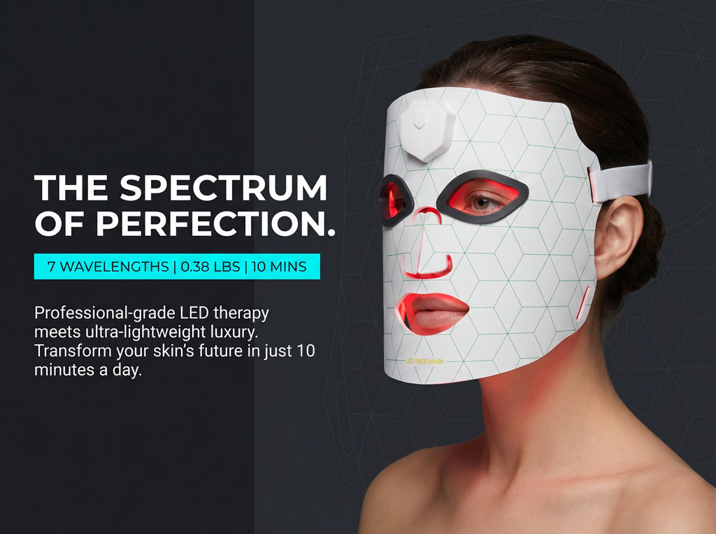 7-Color LED Light Therapy Face Mask – Wireless Skincare Device