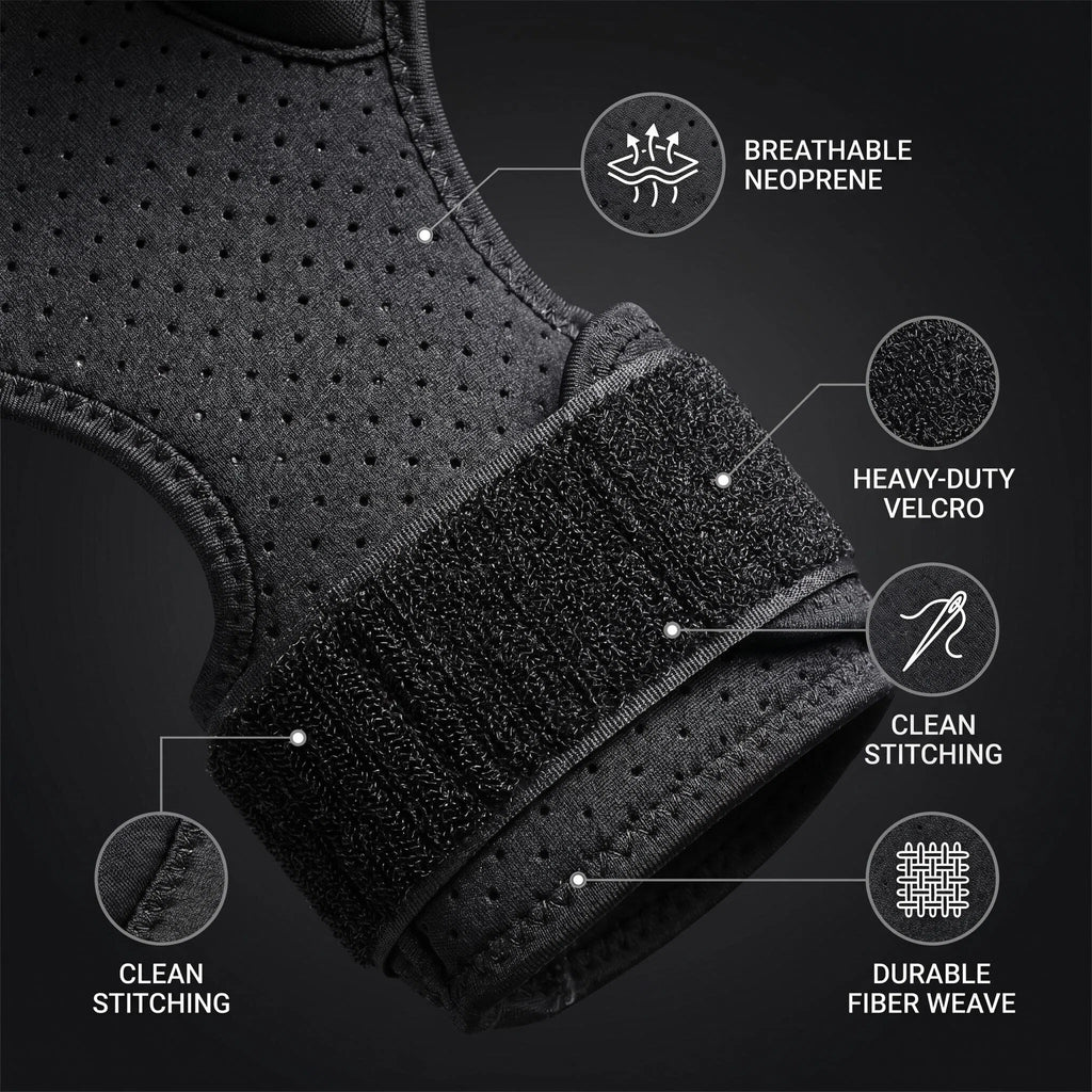 JVV Red Light Therapy Shoulder Pad – 660nm Red & 850nm Near-Infrared Heating Massager with 3 Vibration Modes, Cordless Rechargeable for Pain Relief & Muscle Recovery