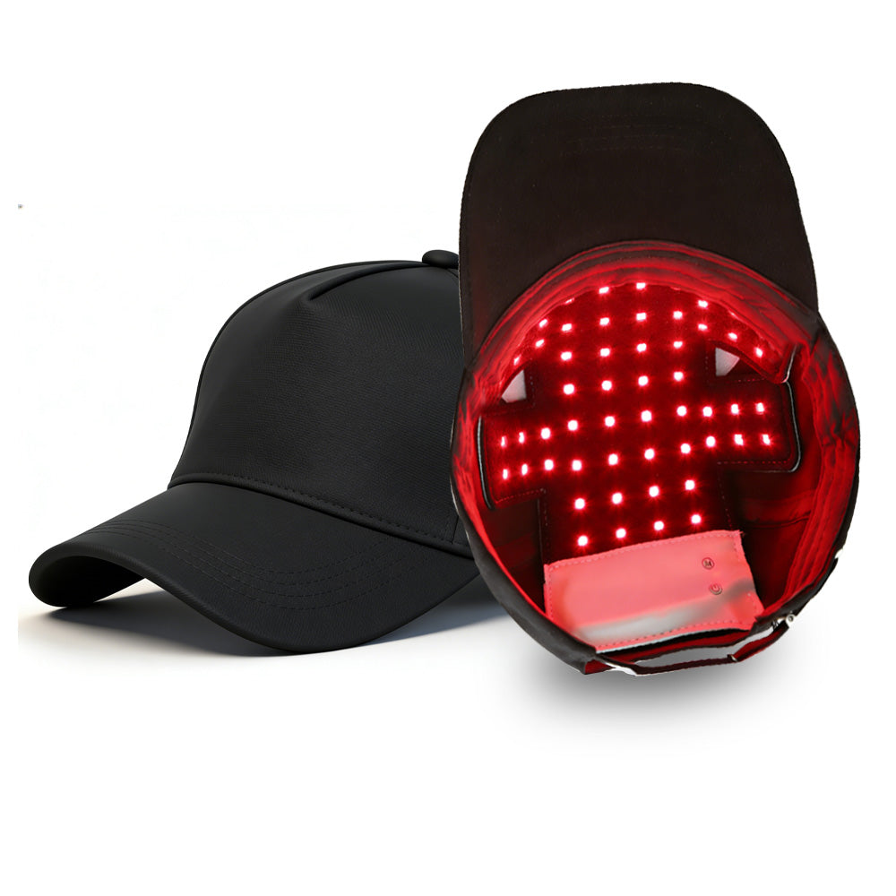 JVV Red Light Therapy Cap – 56 LED 3-Chip Hair Growth Hat with 450nm Blue, 660nm Red & 850nm Infrared, 4 Modes Cordless Rechargeable Scalp Treatment Device